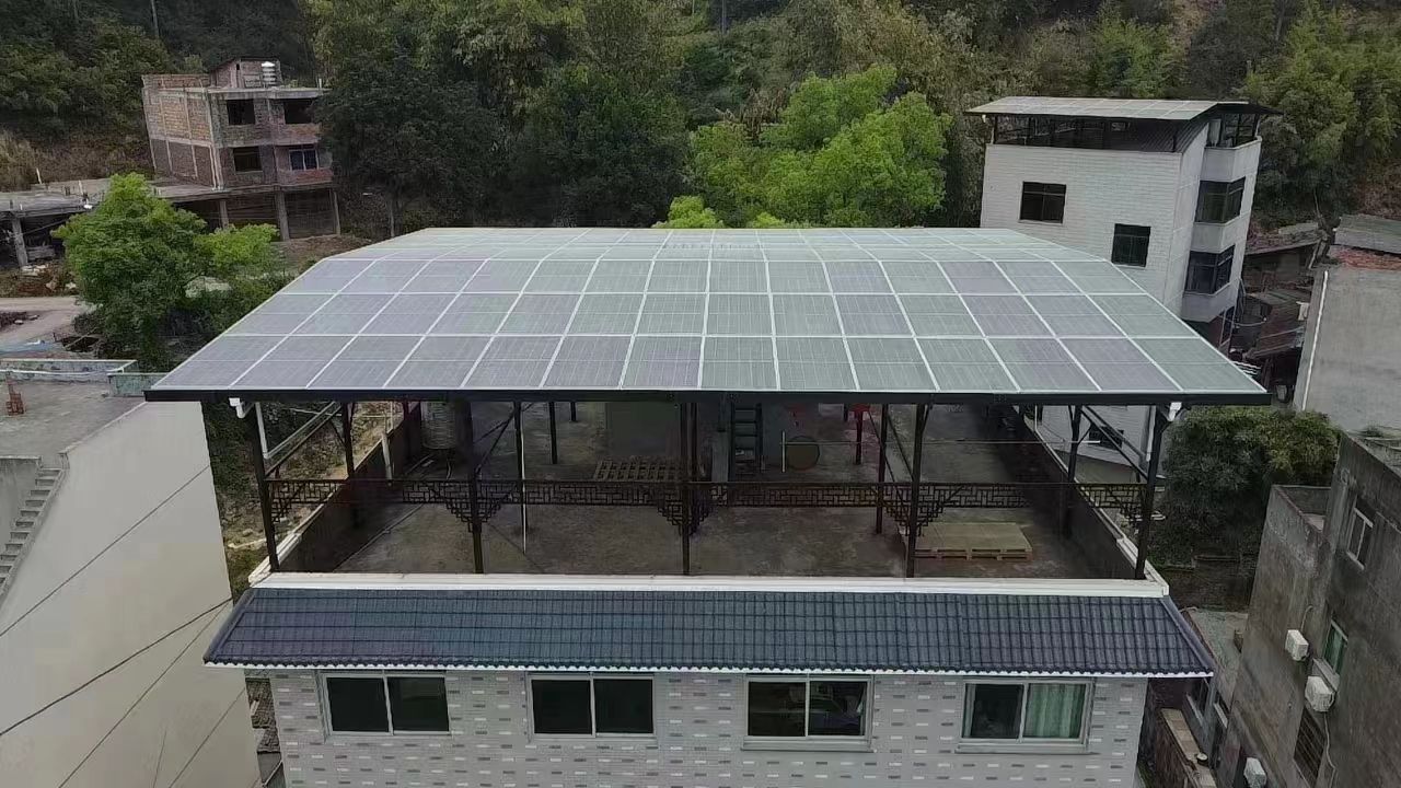 慈利15kw+10kwh自建别墅家庭光伏储能系统